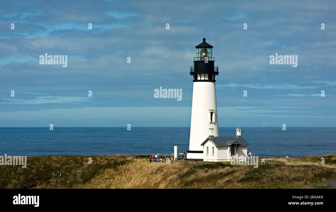 yaquina head lighthouse Stock Photo