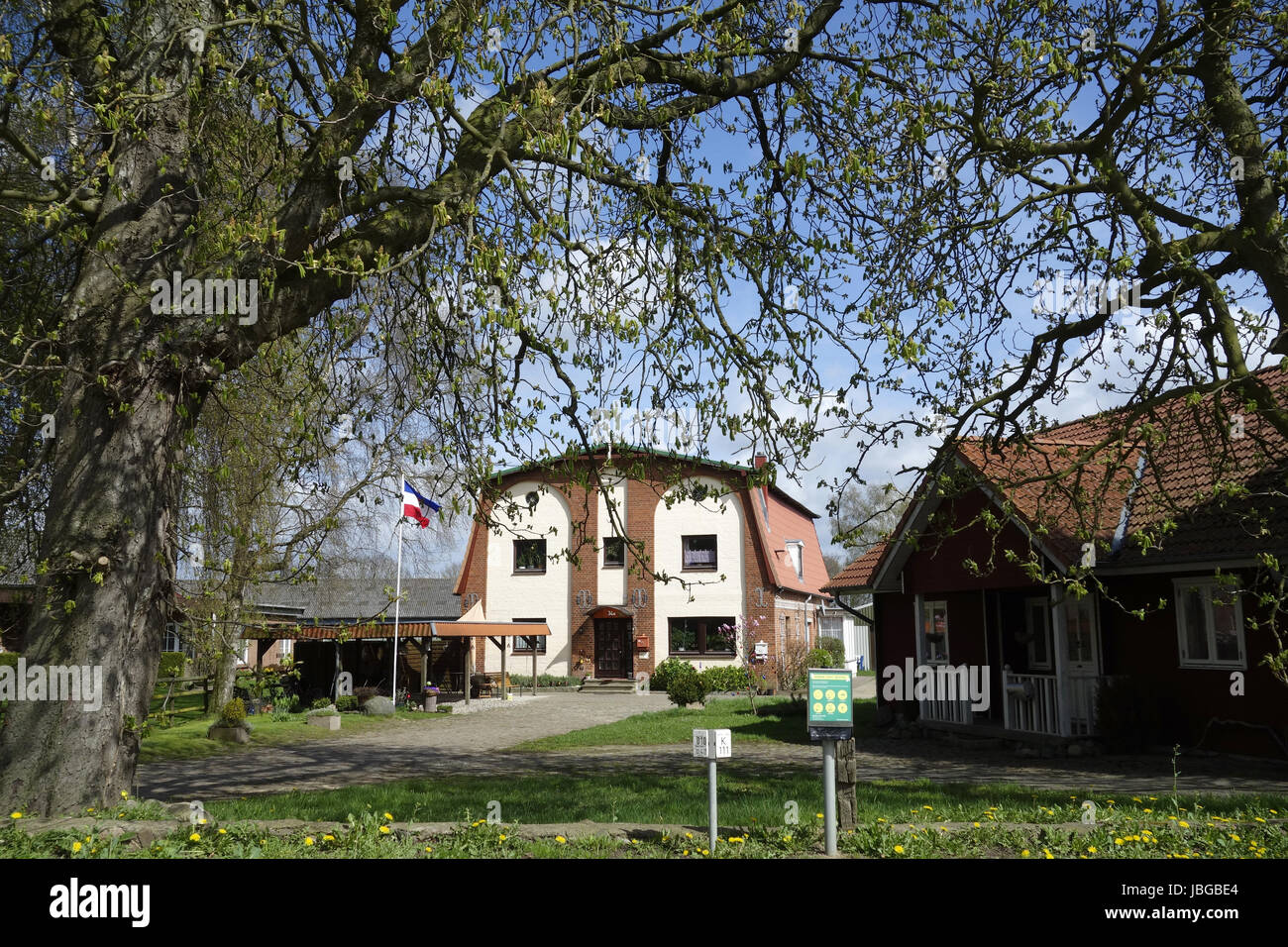 farm house in holstein Stock Photo