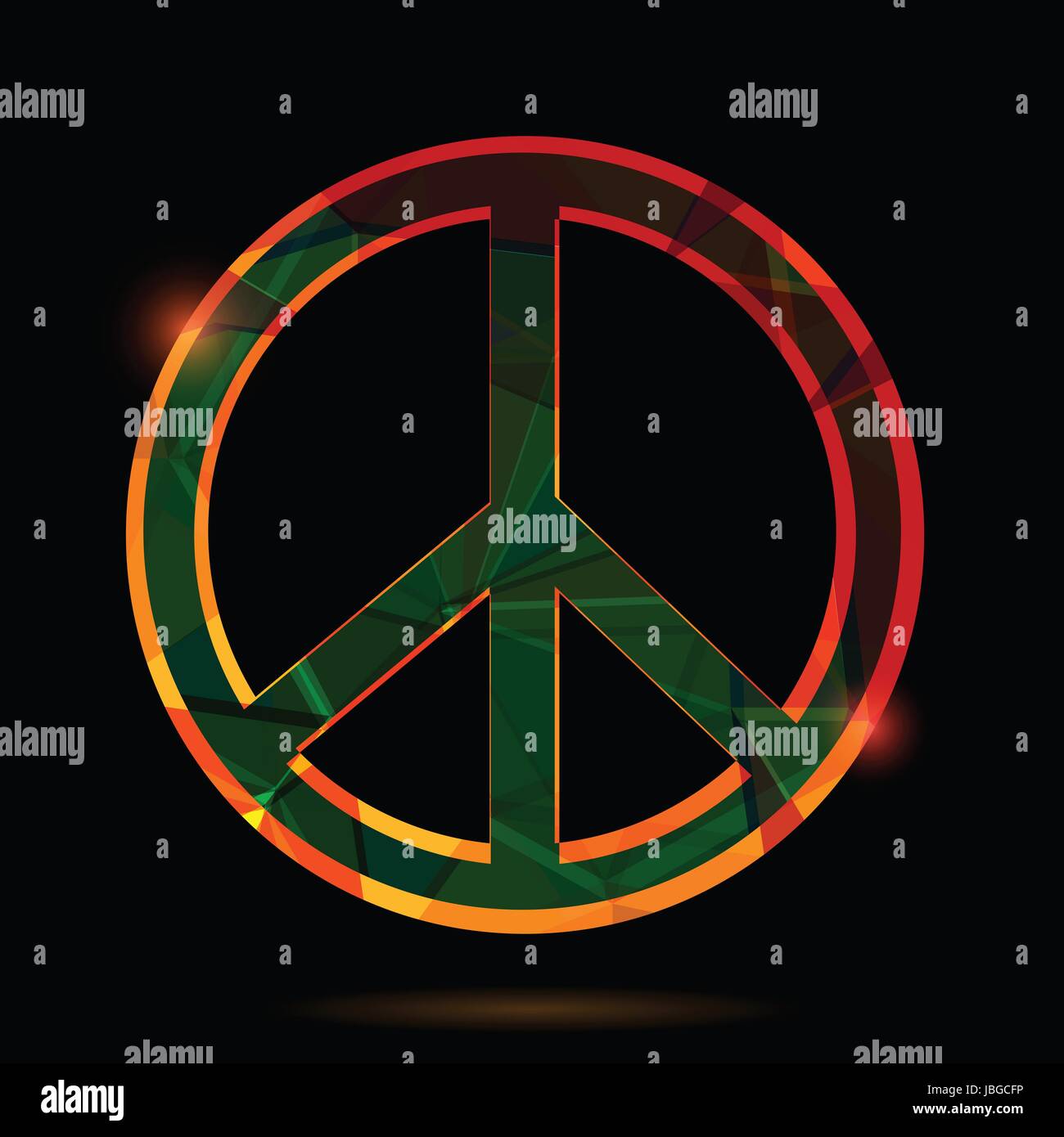 colorful illustration with freedom sign on a black background for your ...