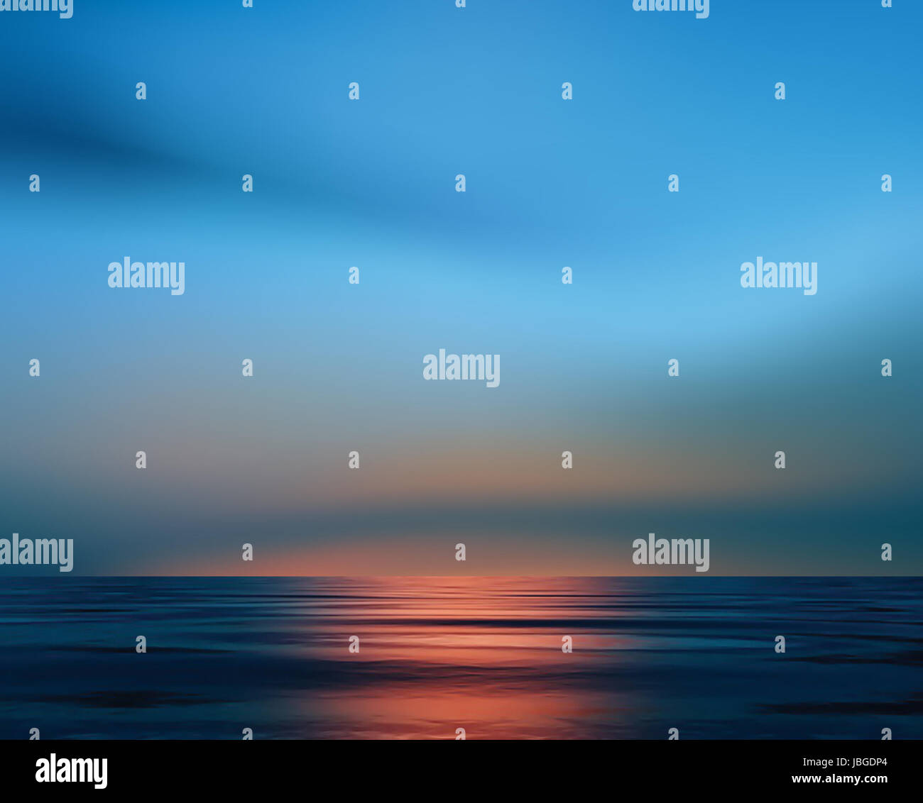 Ocean at the sunset Stock Photo - Alamy