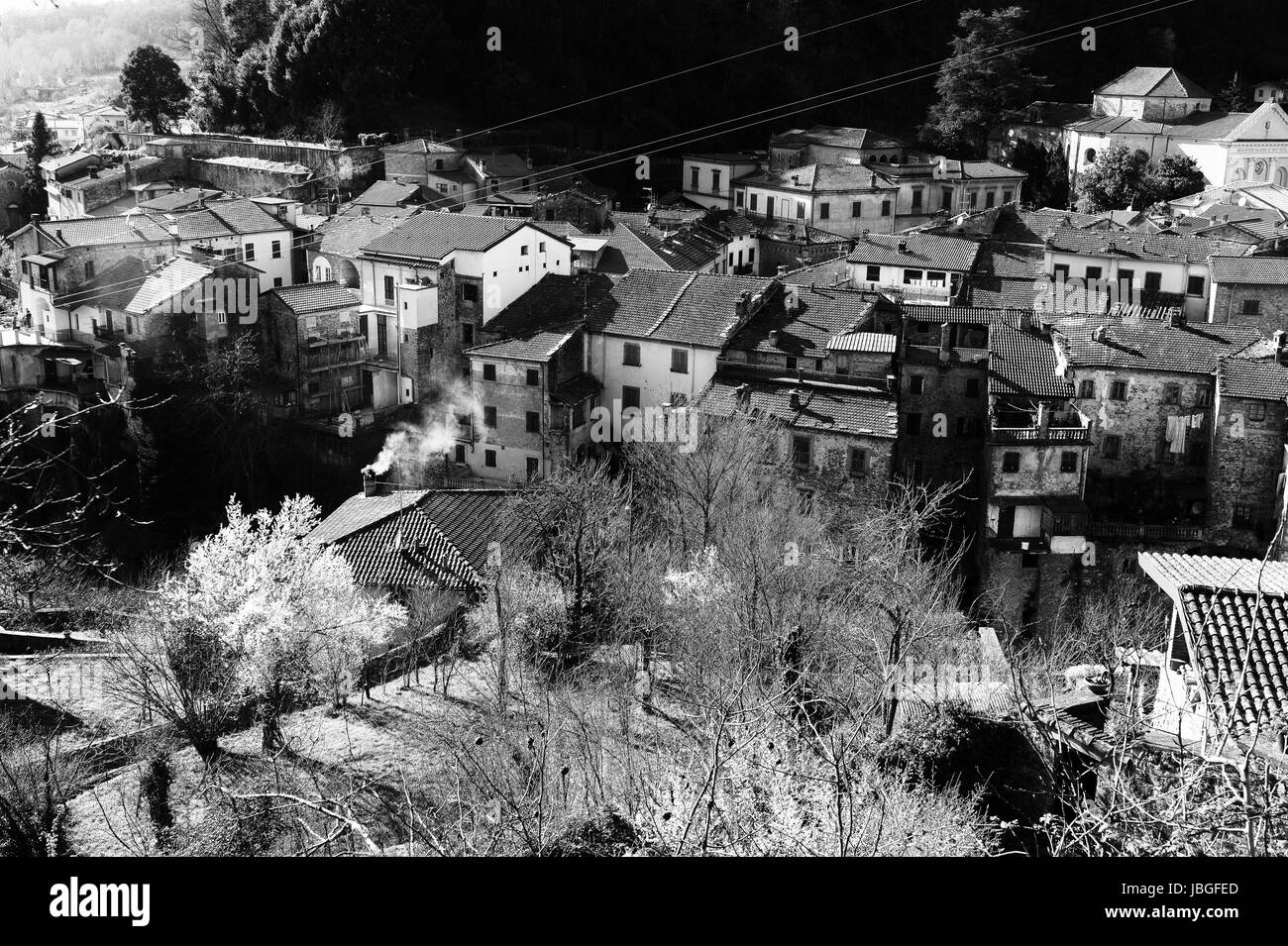 bagnone a medieval village in lunigiana , italy Stock Photo