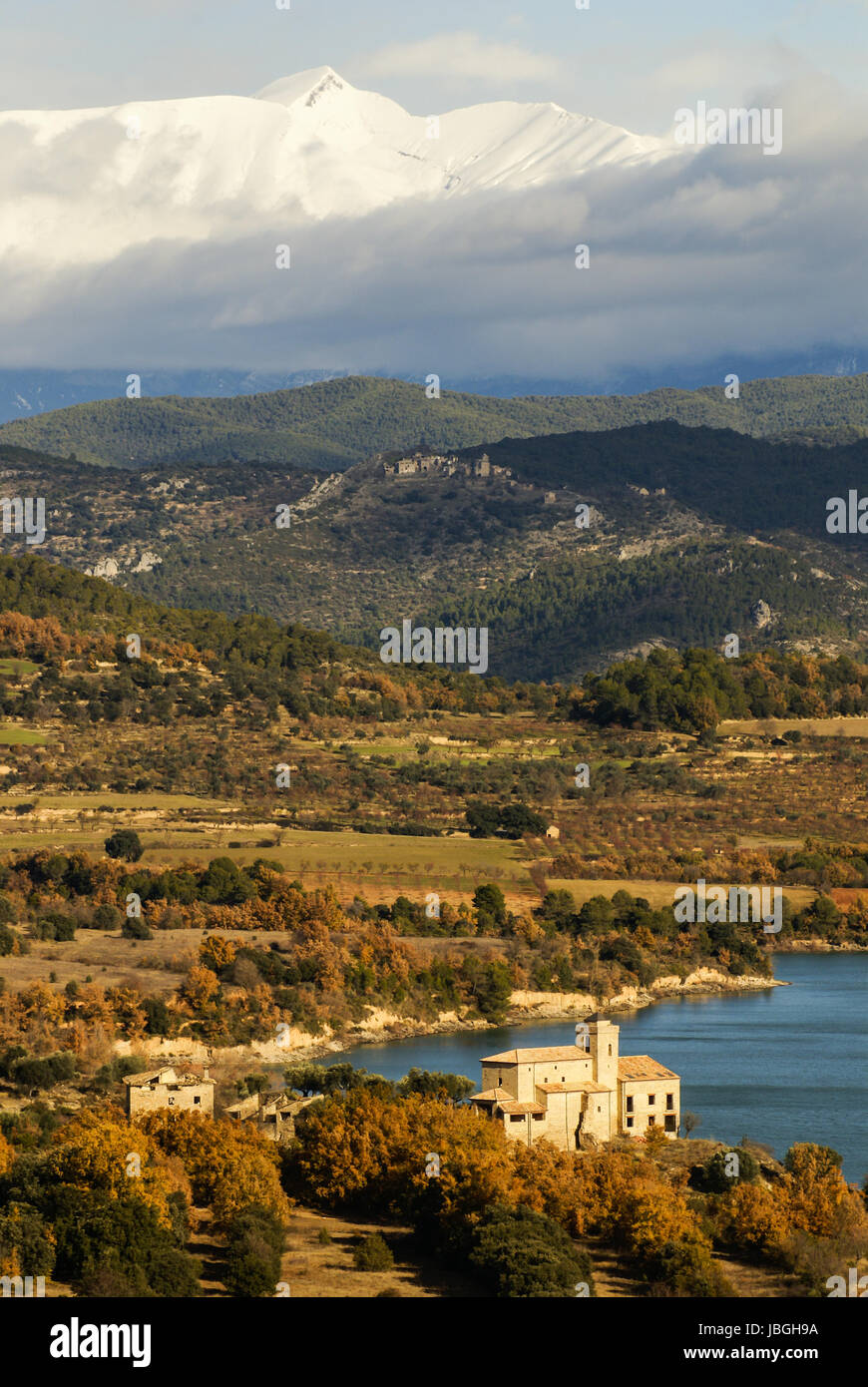 Mountain Lake in Pyrenees,Huesca,Spain Stock Photo