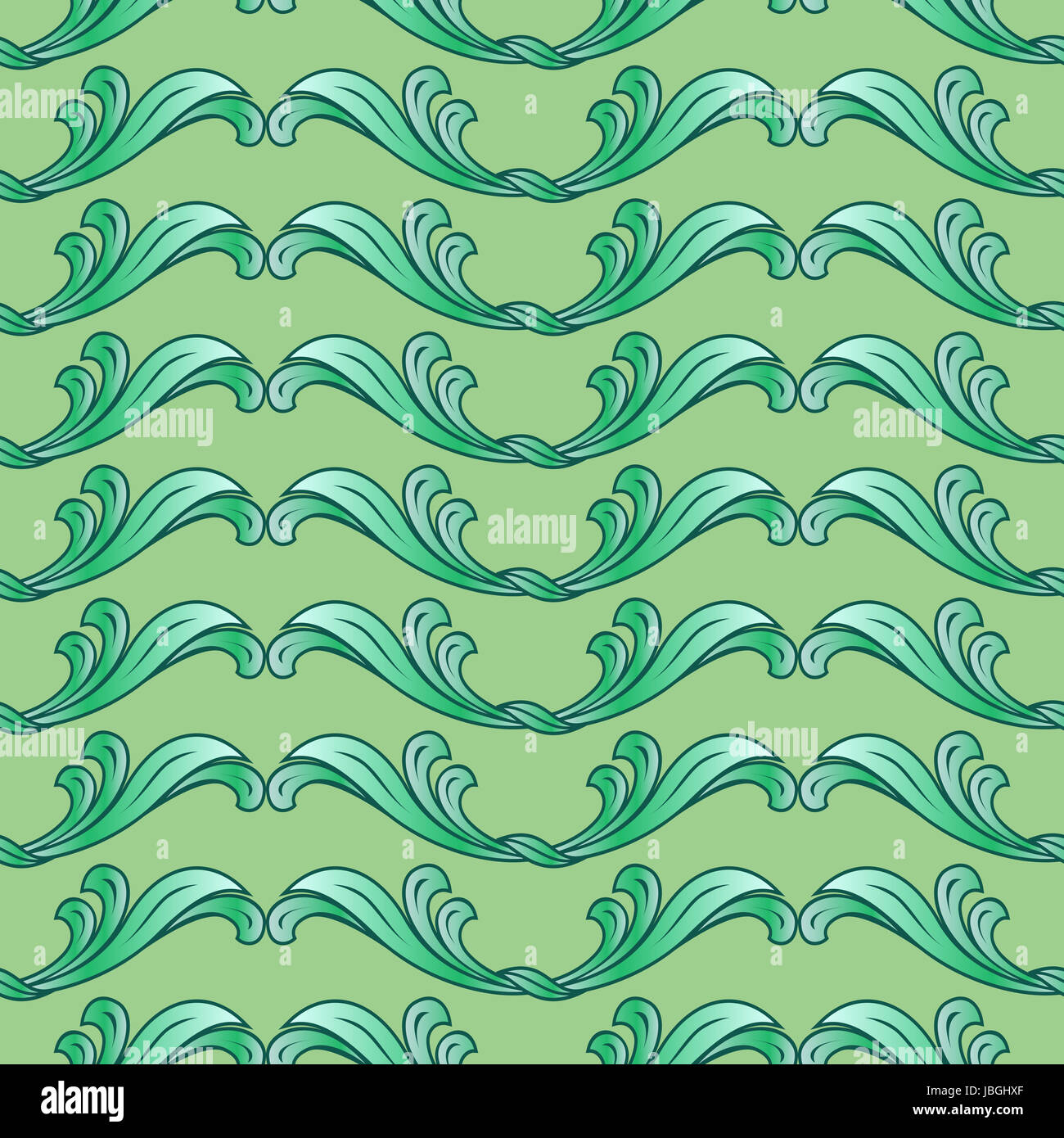 Abstract background with floral pattern in green colors Stock Photo - Alamy