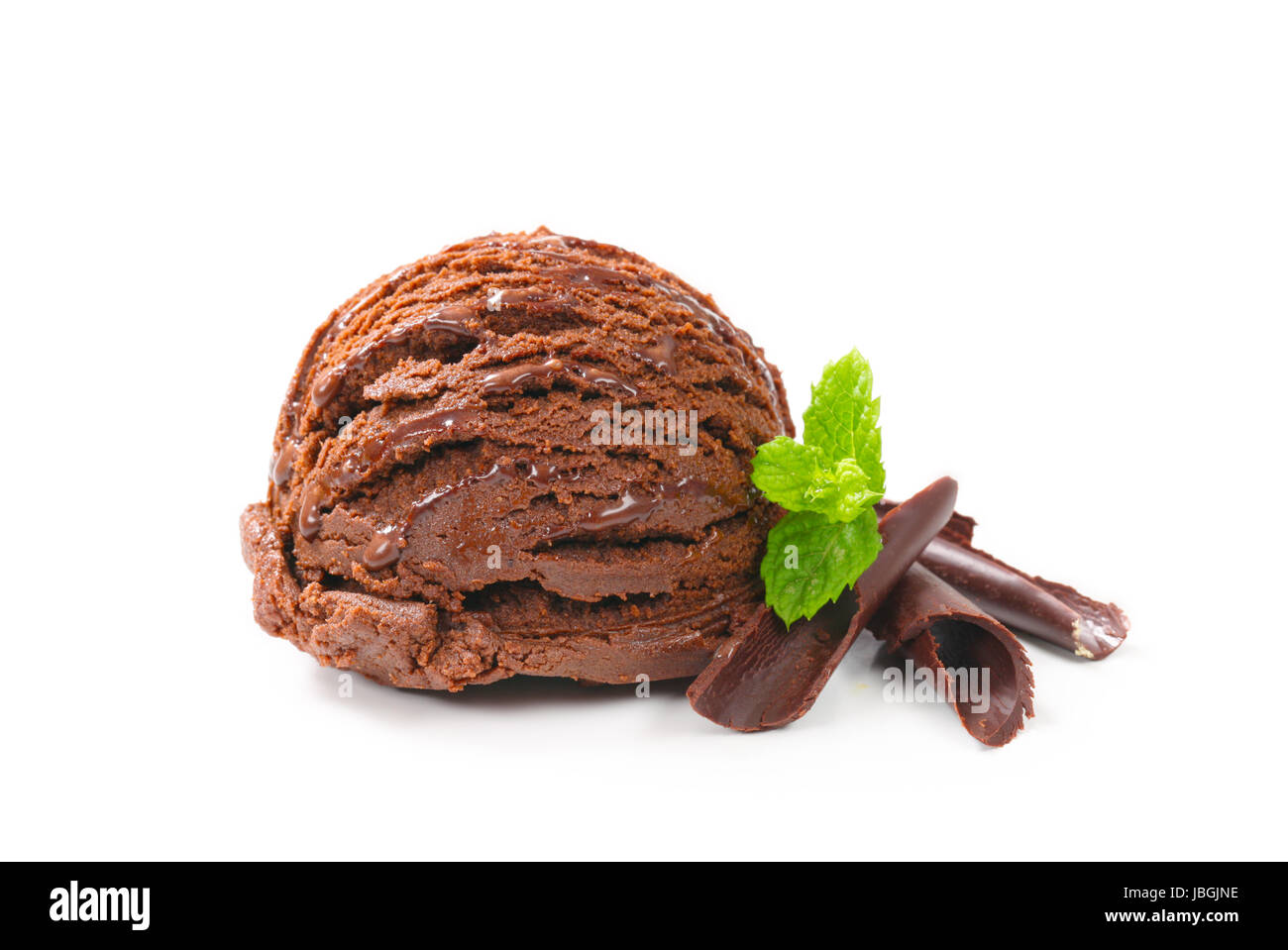Scoop of chocolate ice cream Stock Photo - Alamy