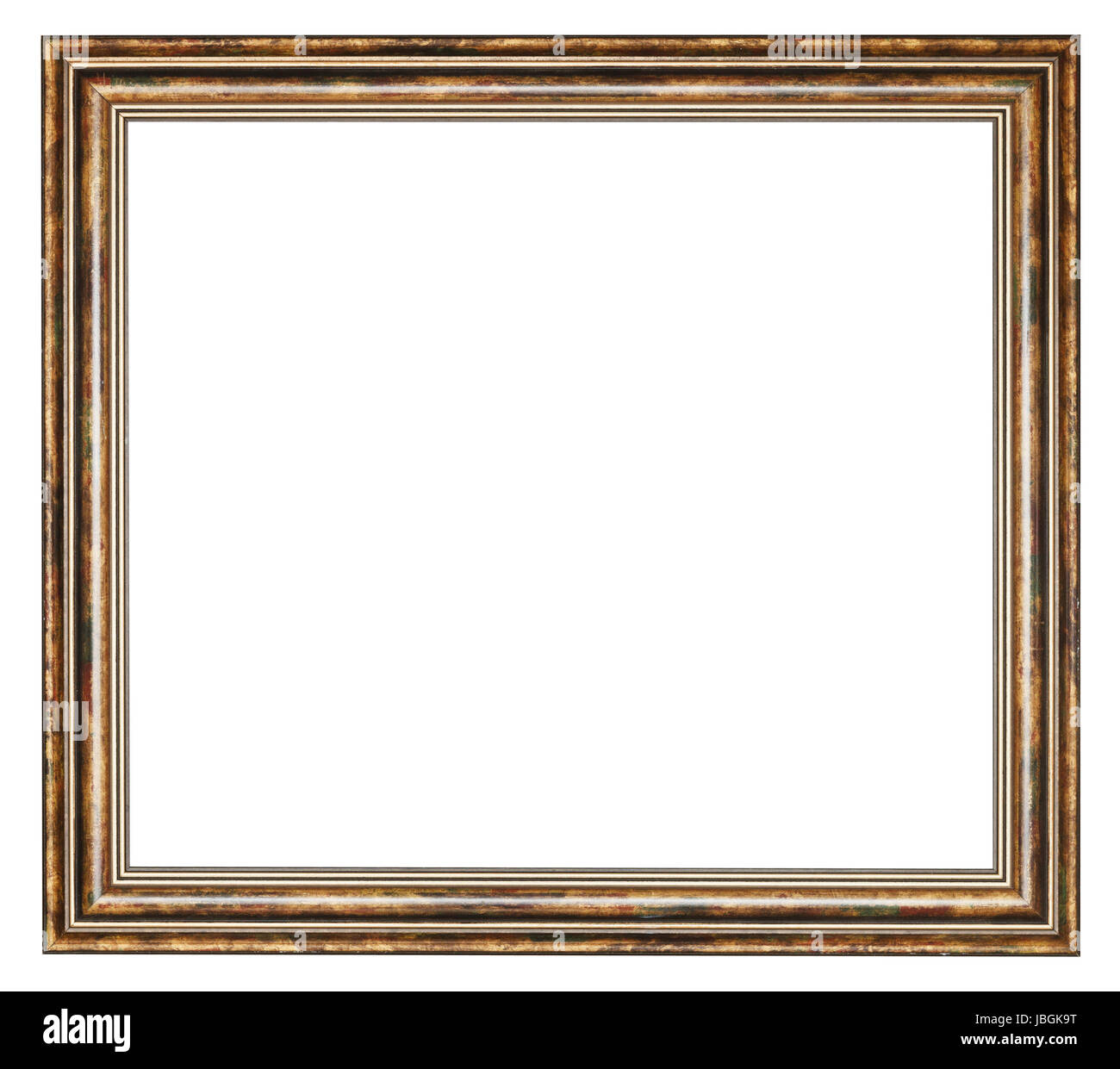 Simple golden frame isolated on Cut Out Stock Images & Pictures - Alamy