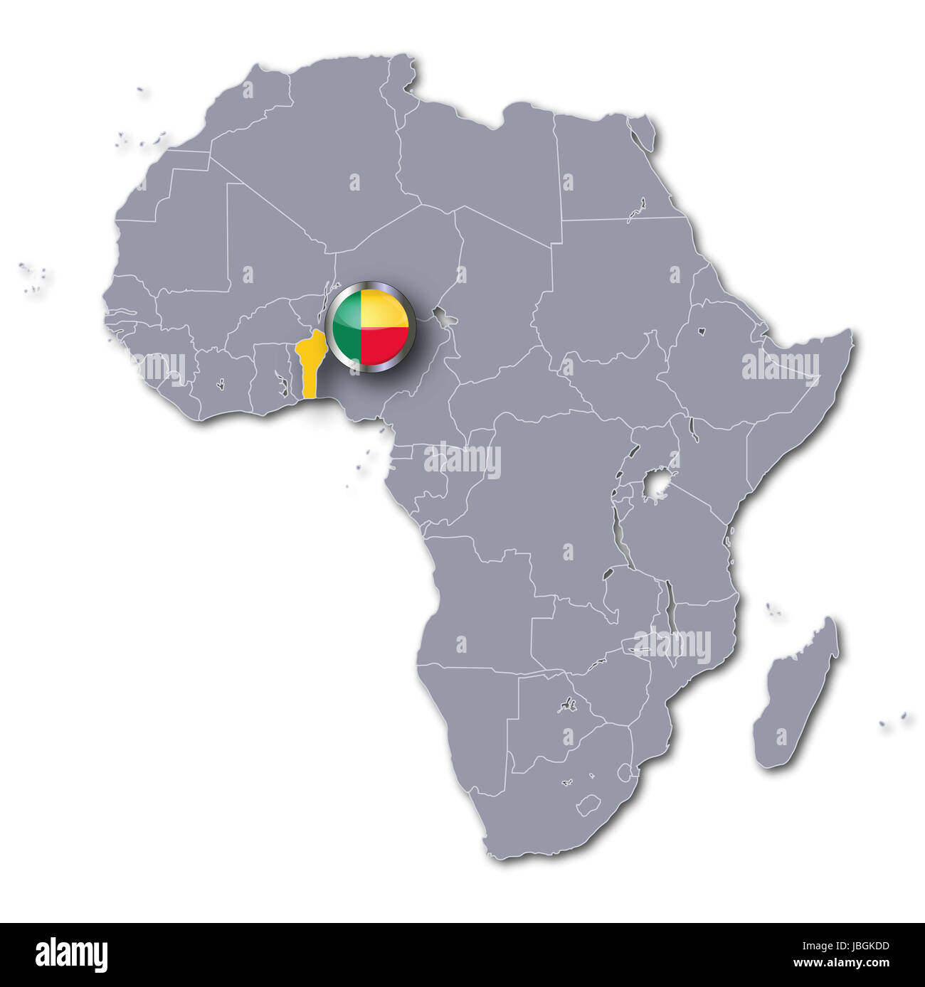Africa Map Of Benin Stock Photo Alamy Africa Map Of Benin JBGKDD