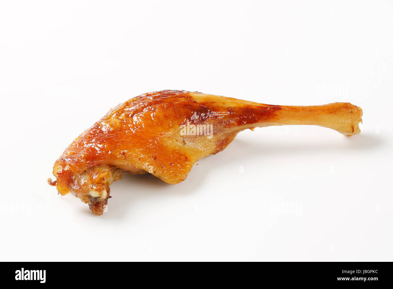 Roast duck leg with crispy skin Stock Photo - Alamy