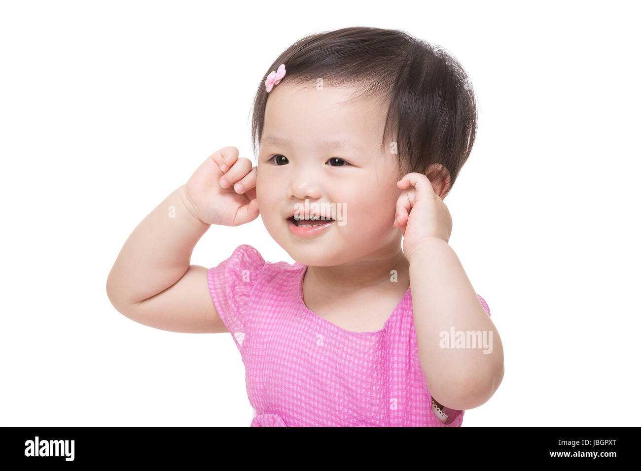 Asia Baby Girl Touch Her Ear Stock Photo Alamy asia-baby-girl-touch-her-ear-stock-photo-alamy