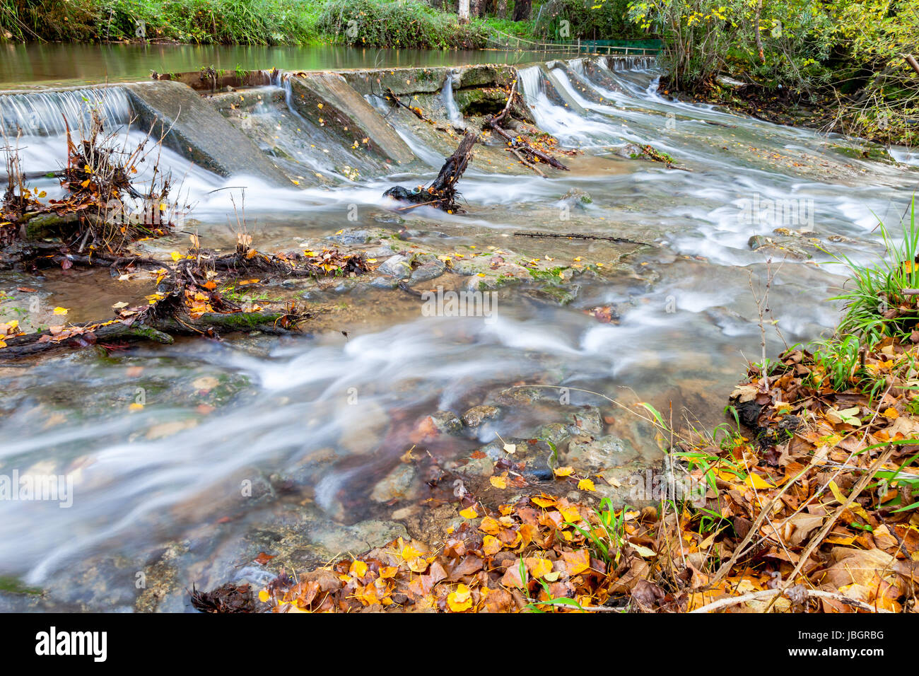 River Majaceite between the towns of El Bosque and Benamahoma on the  province of Cadiz, Spain Stock Photo - Alamy