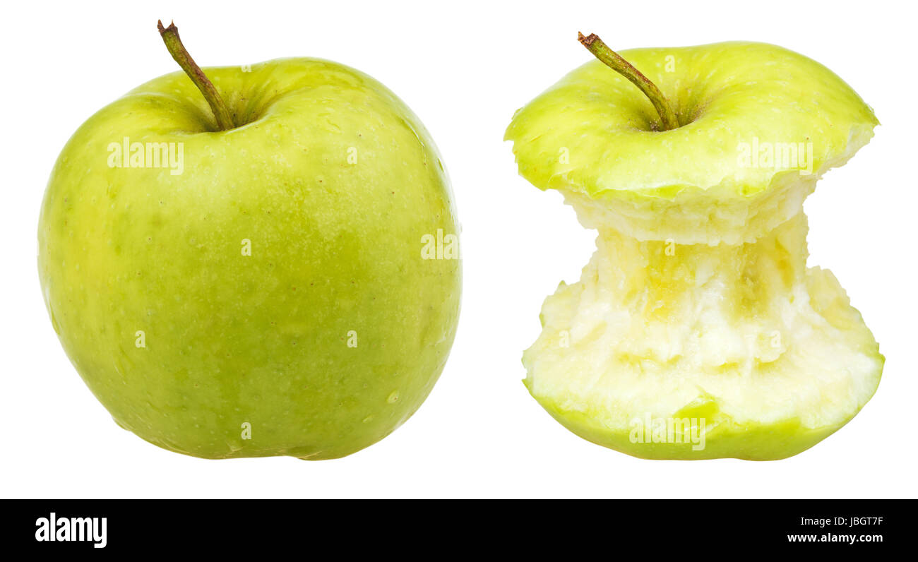 Raw Green Organic Granny Smith Apples Stock Photo by bhofack2