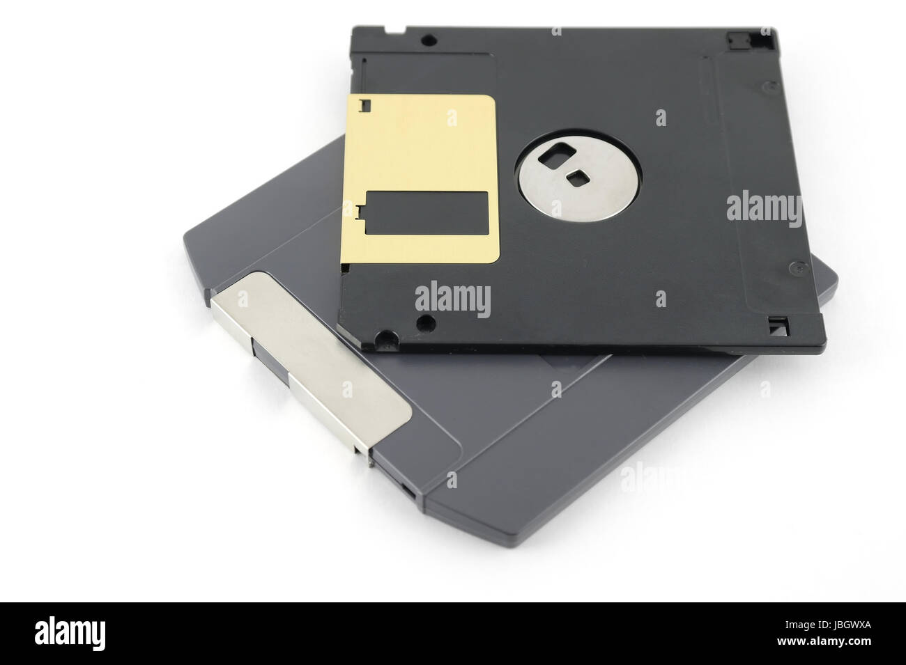 ZIP and floppy disks over white Stock Photo Alamy