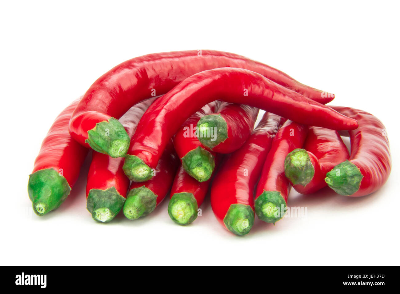 fresh hot pepper on the white background Stock Photo - Alamy