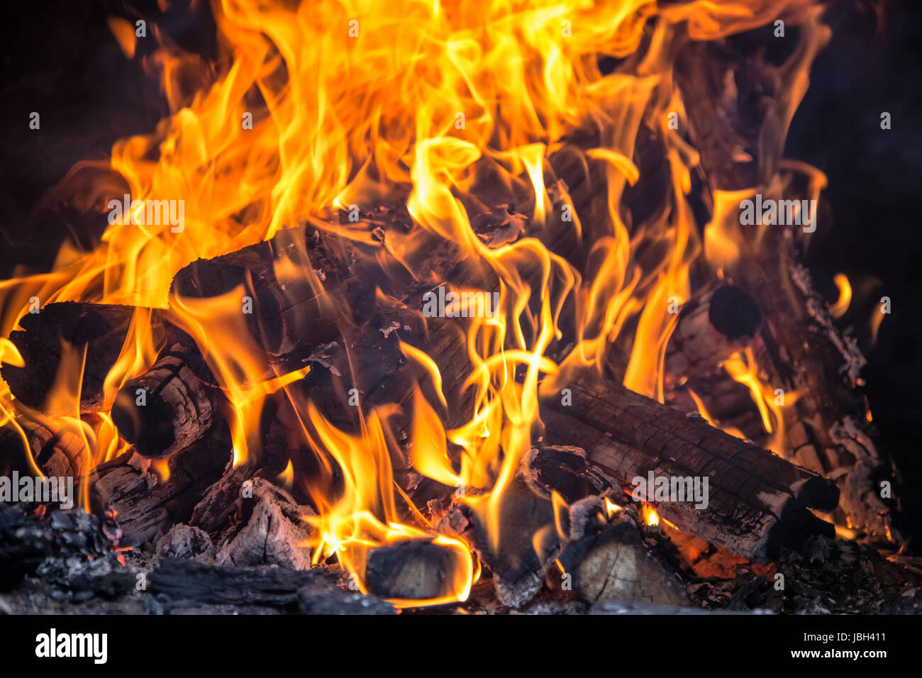 Torch fire wood burning Stock Photo by statuslapa