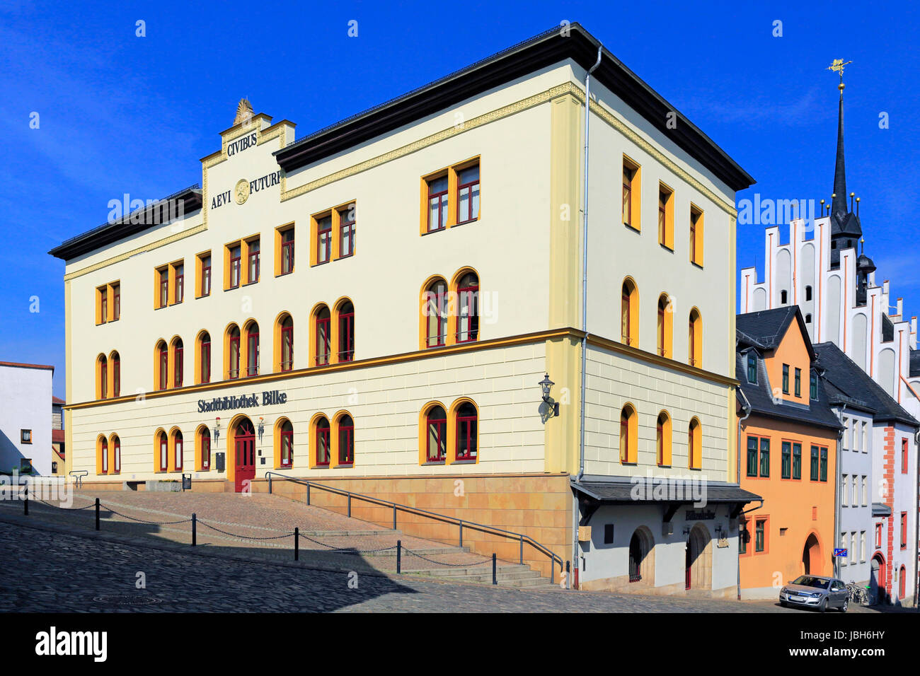 city library pößneck Stock Photo