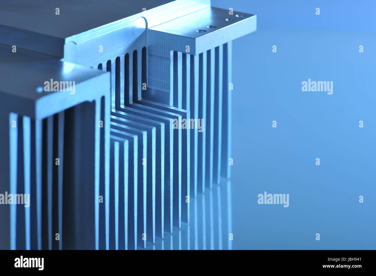 aluminum cooling fins Stock Photo Alamy