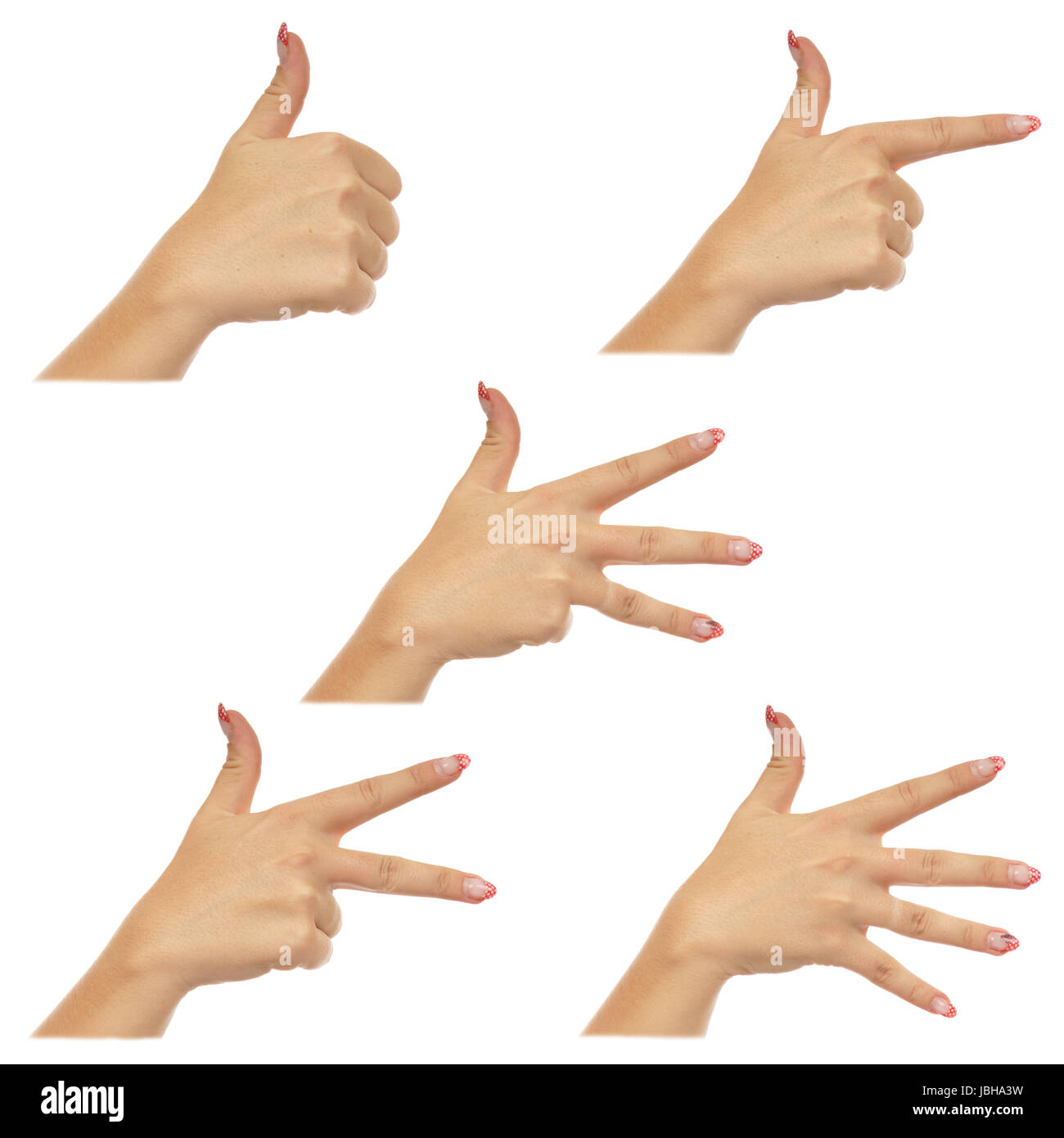 Hands isolated on white background Stock Photo - Alamy
