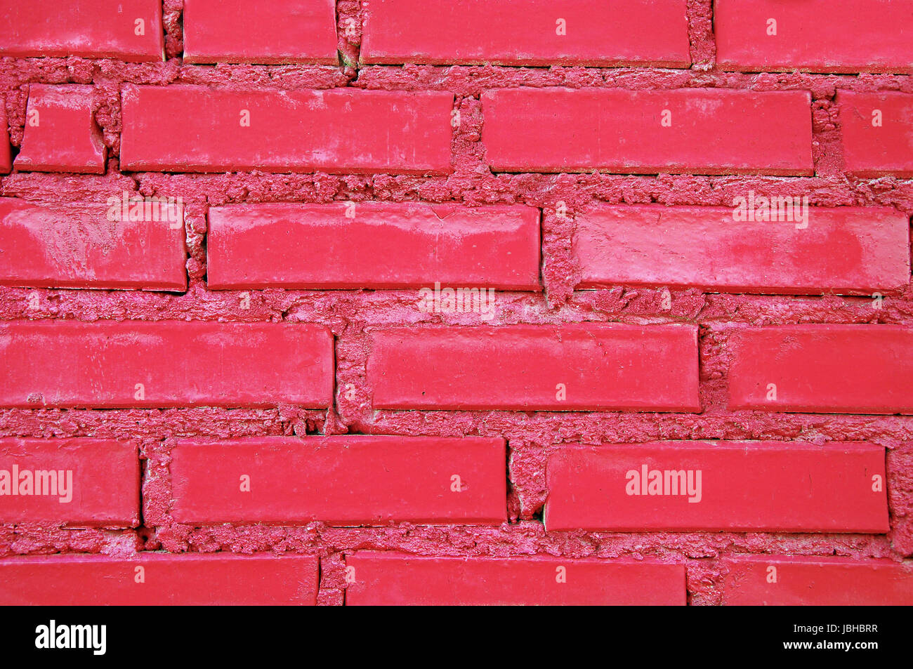 red wall of clinker Stock Photo