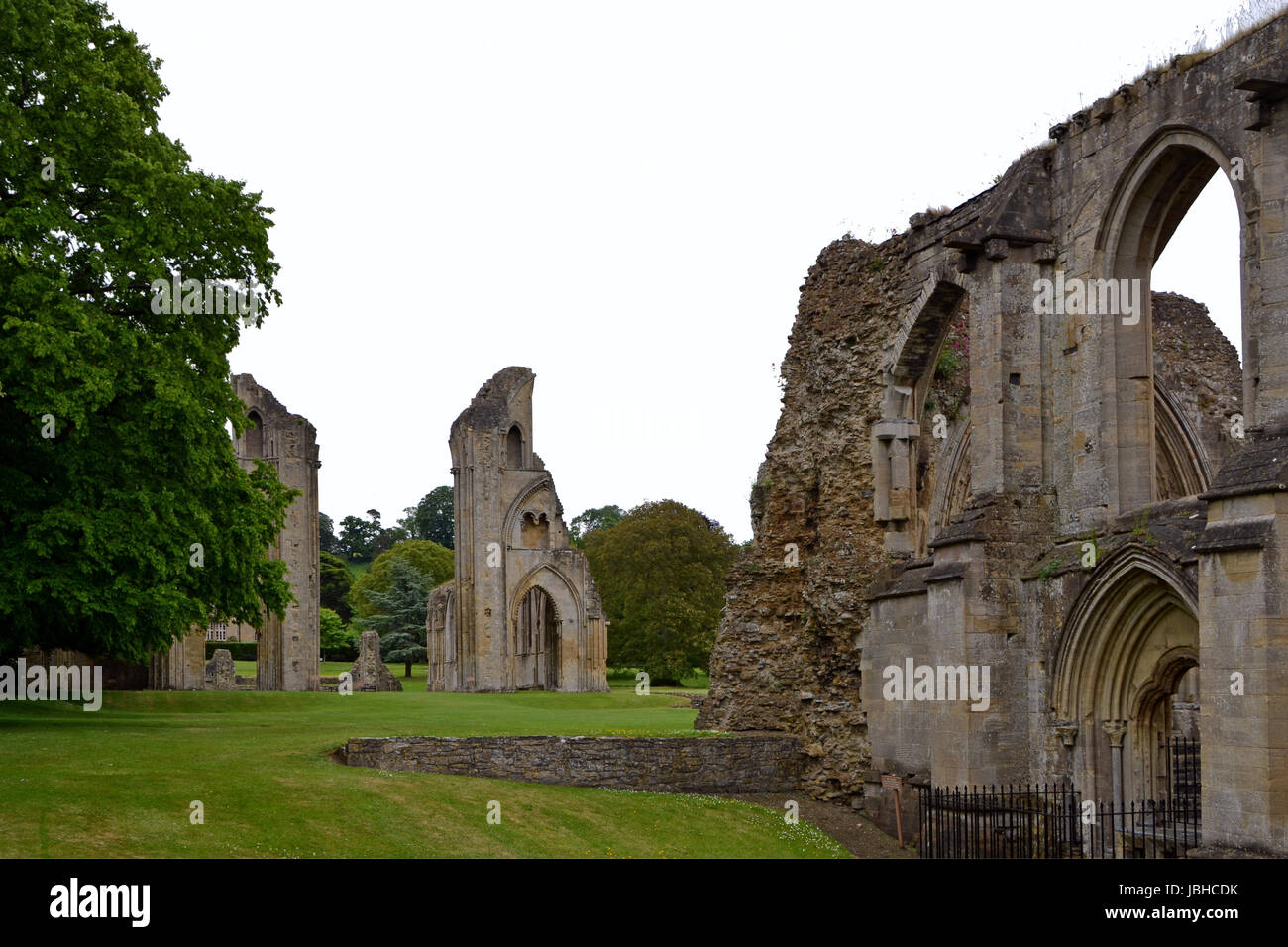glastonbury abbey Stock Photo