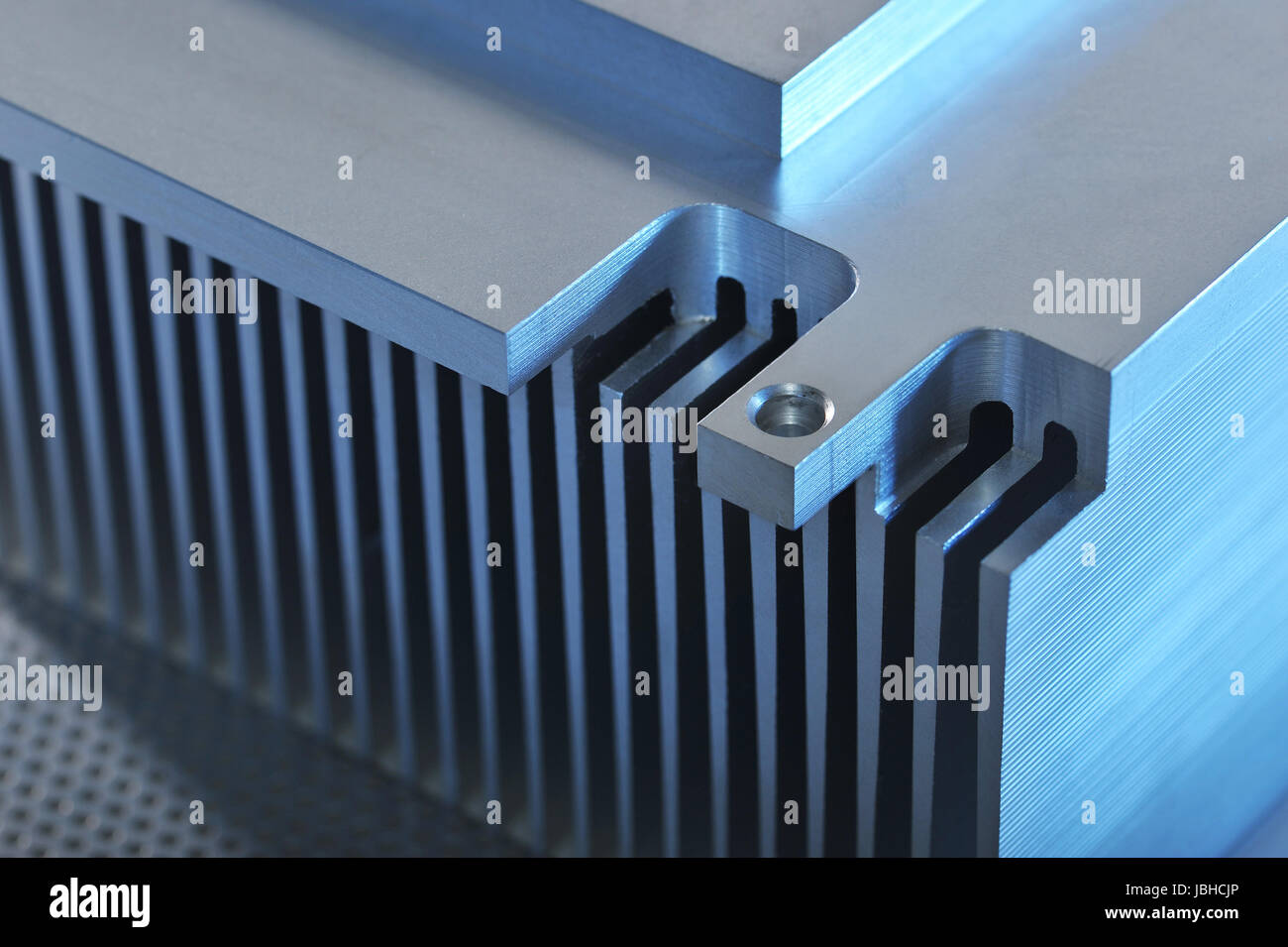 aluminum cooling fins Stock Photo Alamy