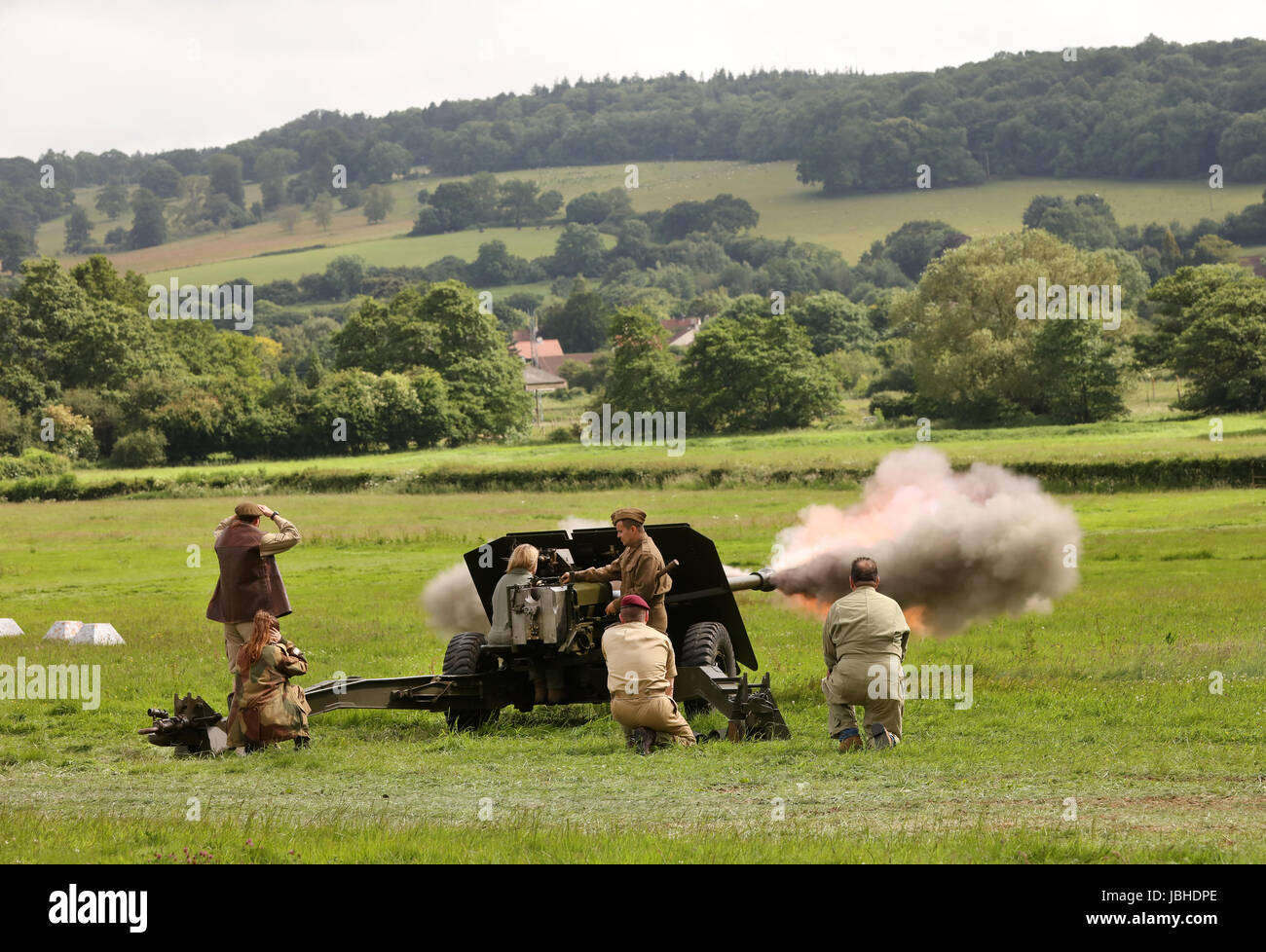 10th June 2017 - War and peace show at Wraxall in North Somerset.England. Stock Photo