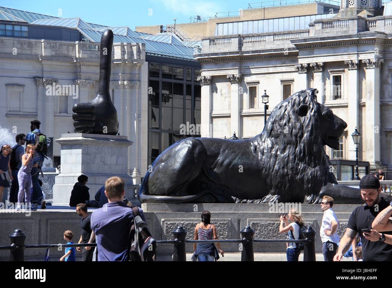 Trafalgar Square London UK Stock Photo
