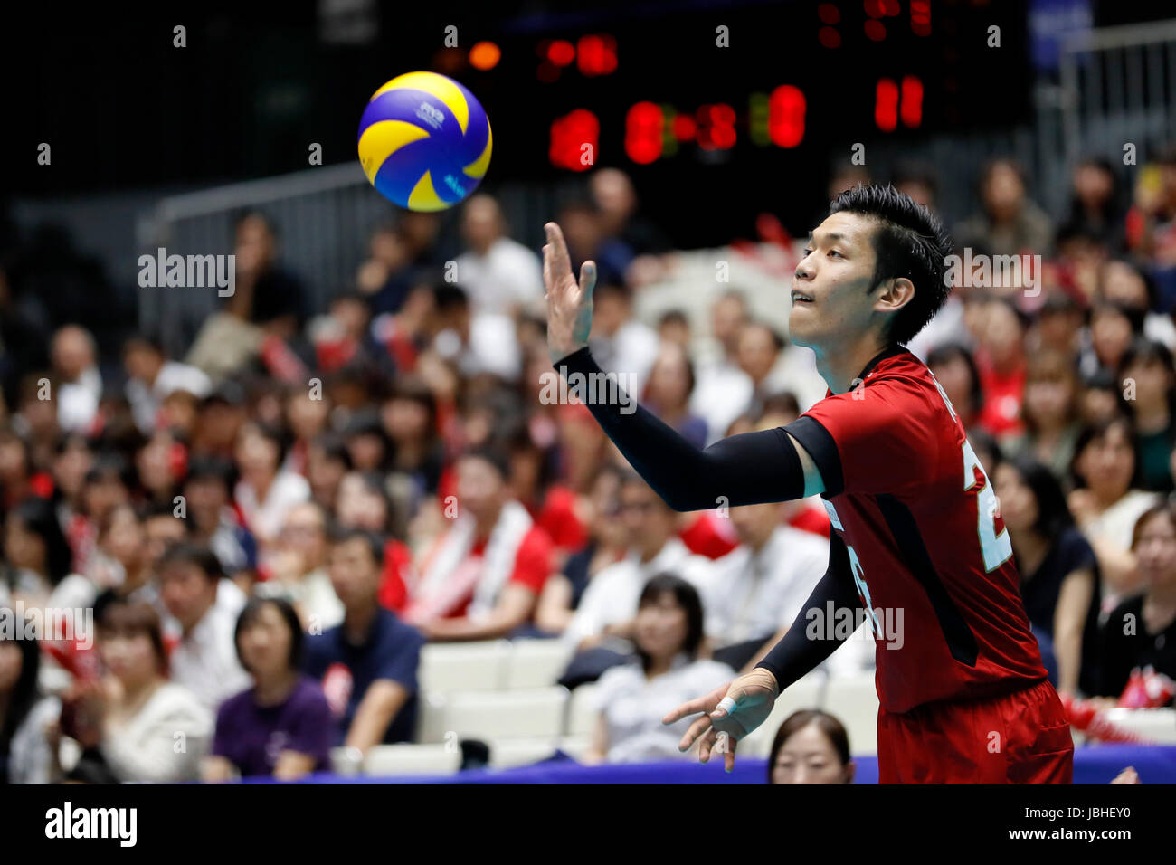 Gunma Japan 9th June 2017 Issei Otake Jpn Volleyball Fivb