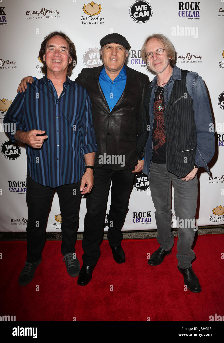 LOS ANGELES, CA June 10- Marc Mann, Carl Verheyen, Steve Postell, at The  Care Concert - There's