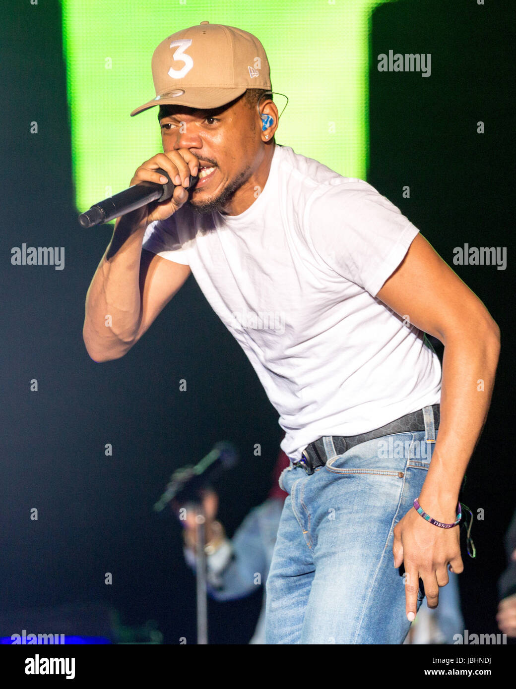Tenso Rapper Manchester Manchester, Tennessee, USA. 10th June, 2017. CHANCE THE RAPPER ...