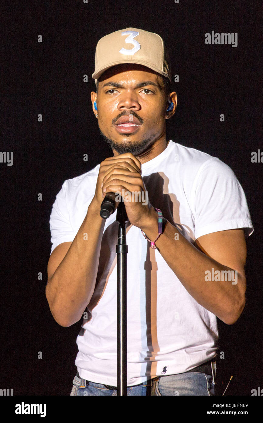 Tenso Rapper Manchester Manchester, Tennessee, USA. 10th June, 2017. CHANCE THE RAPPER ...