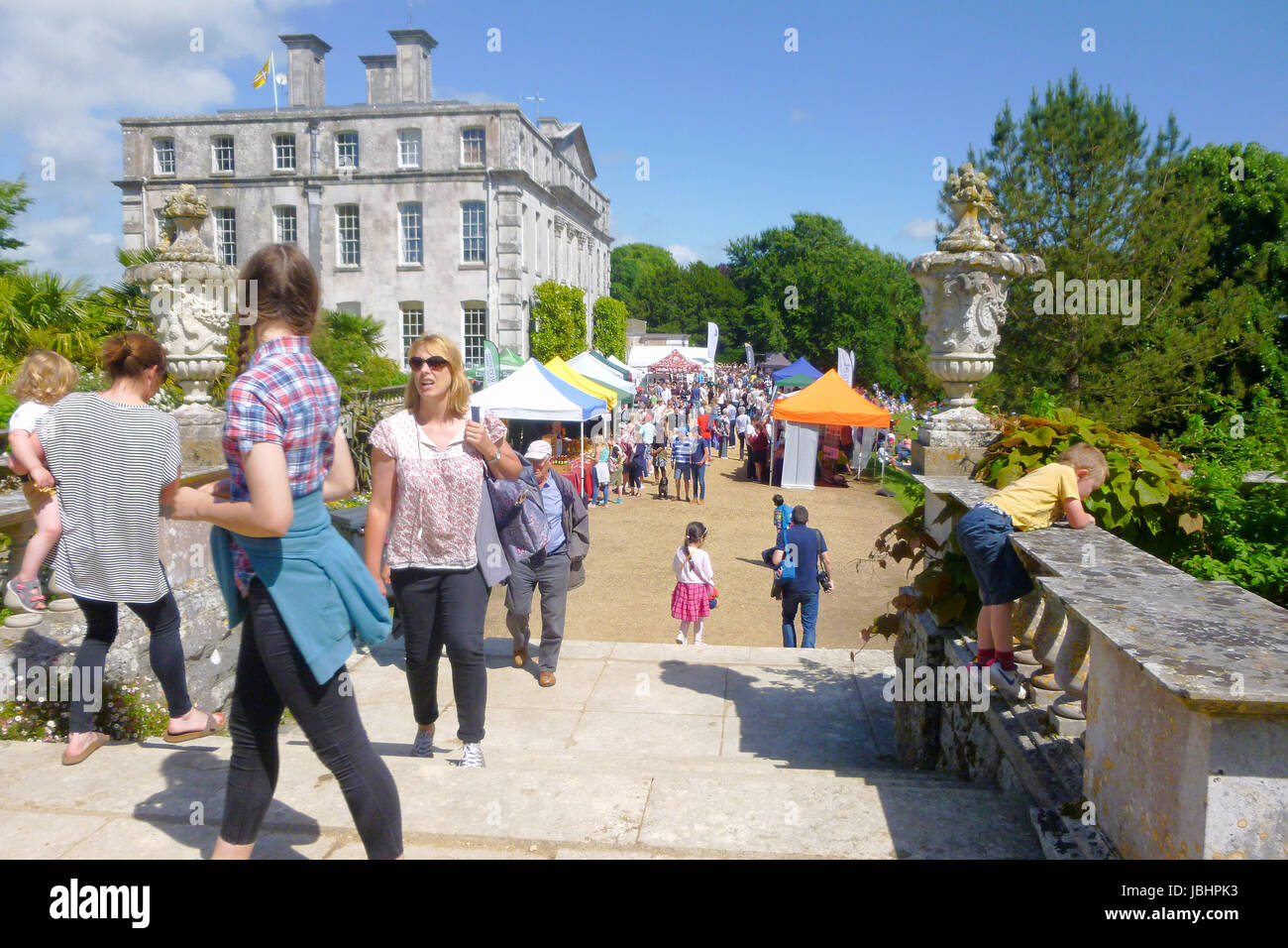 Dorchester, Dorset, UK. 11th June, 2017. People enjoy a sunny day at