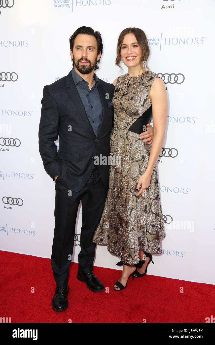 Beverly Hills, CA. 8th June, 2017. Milo Ventimiglia, Mandy Moore at