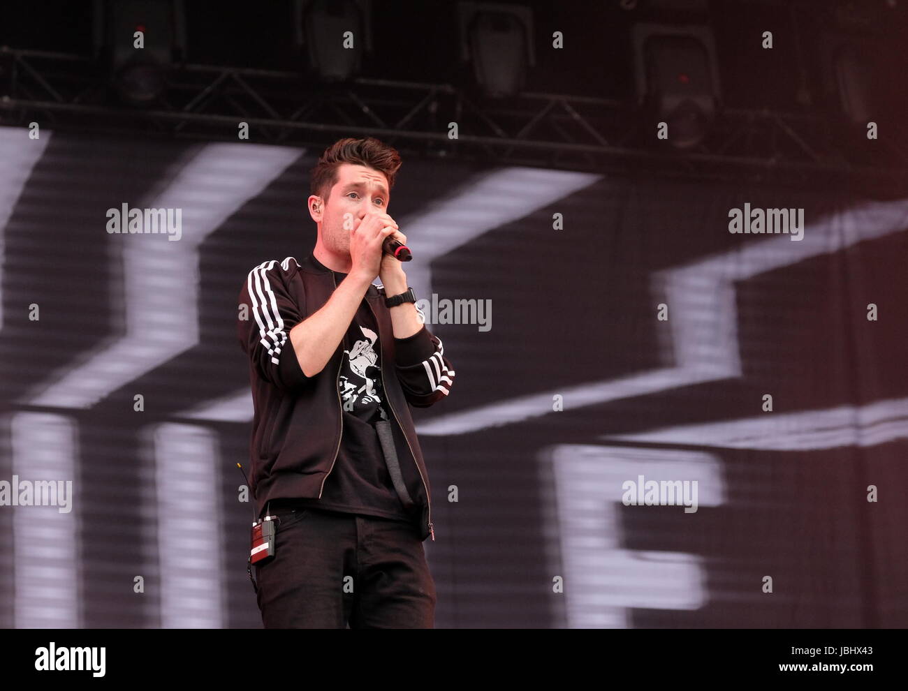 Newport, Isle of Wight, UK. 11th June, 2017. Isle of Wight Festival Day 4 - British group Bastille performing at IOW Festival, Seaclose Park Newport 11th June 2017, UK Credit: DFP Photographic/Alamy Live News Stock Photo
