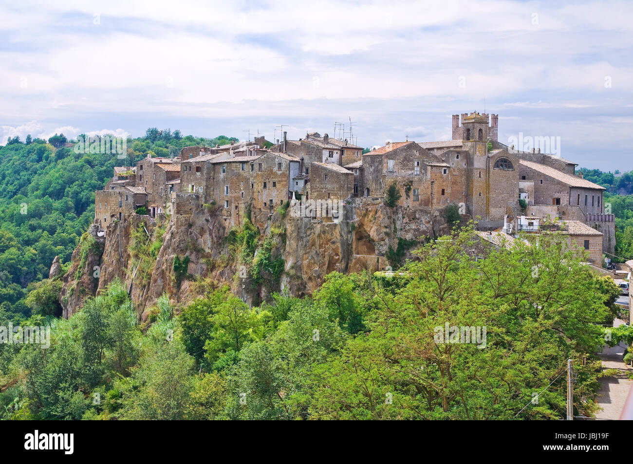 Calcata Rome Countryside Panoramic view calcata village hi-res stock photography and images - Alamy