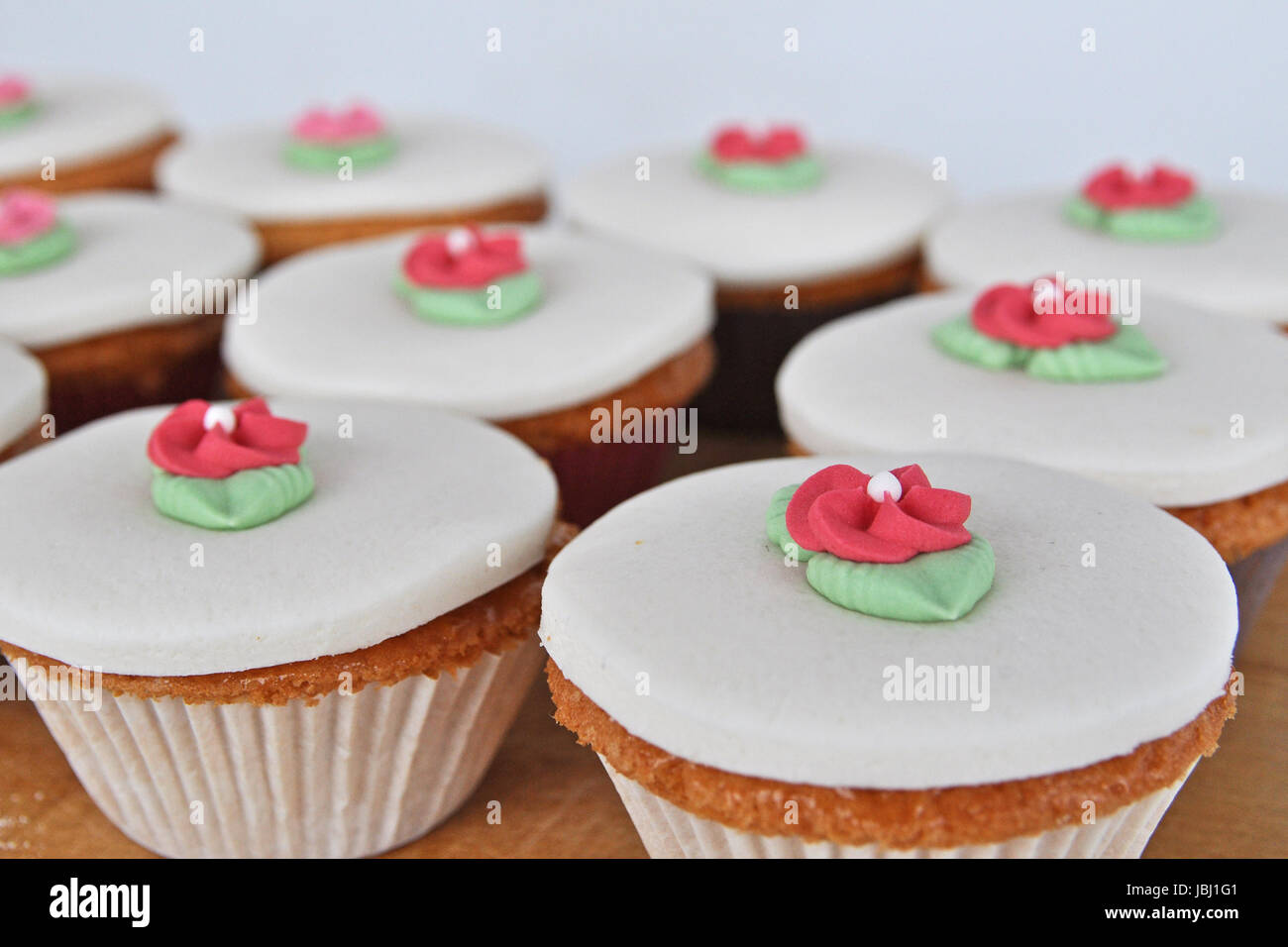 wedding cupcakes Stock Photo