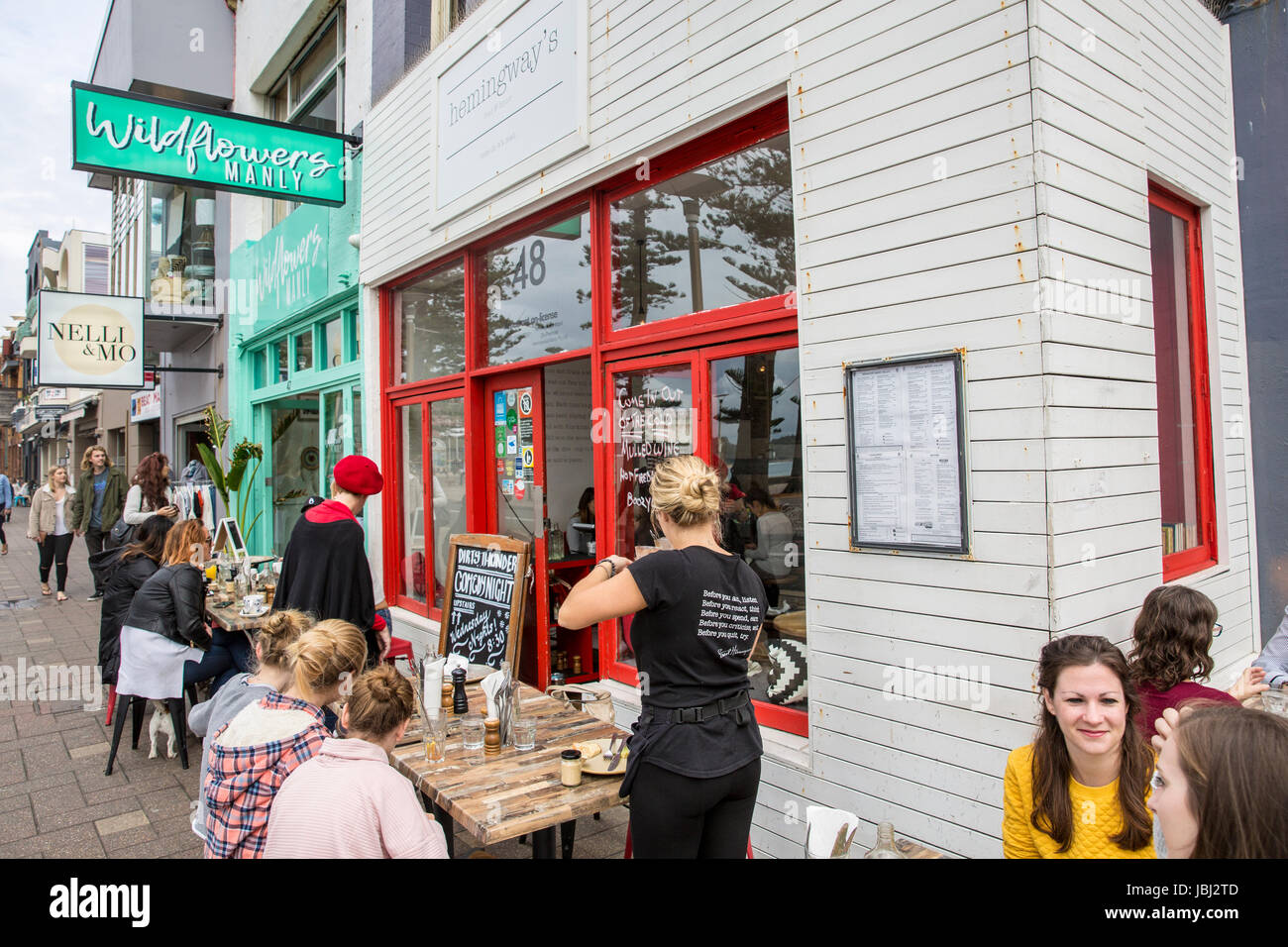 Cafe coffee shop in Manly beach,Sydney,Australia Stock Photo Alamy