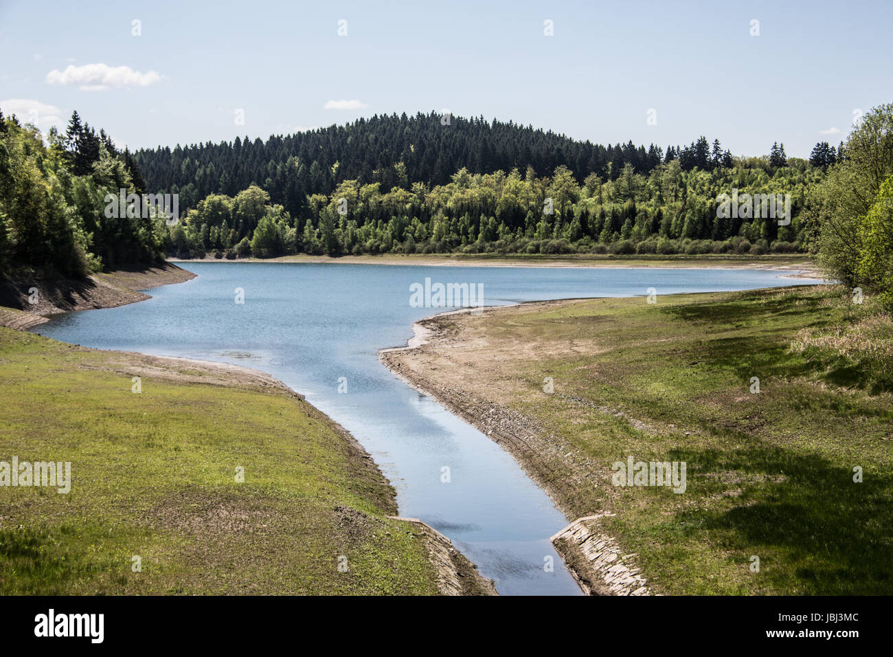 Fulda Zufluss Mit Talsperre