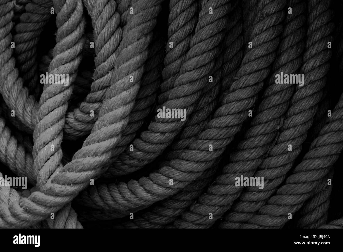 coiled rope in mallakoff diggings california Stock Photo Alamy