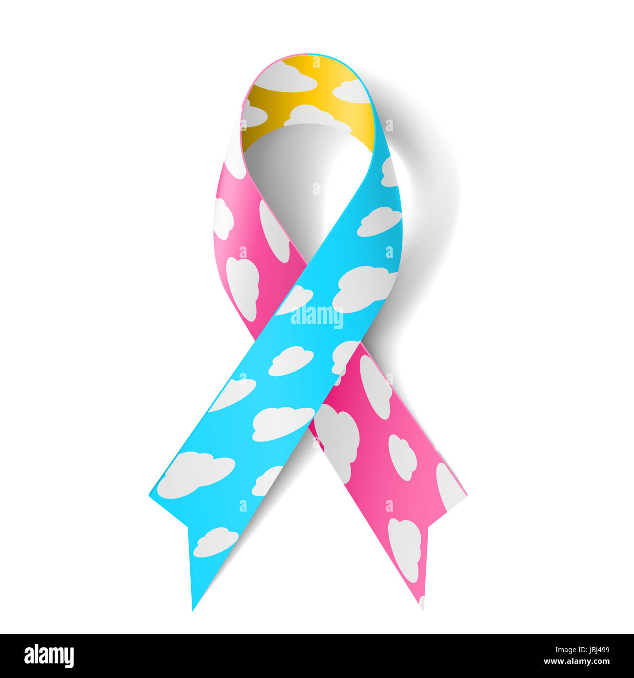 Cloud ribbon as symbol of congenital diaphragmatic hernia awareness ...