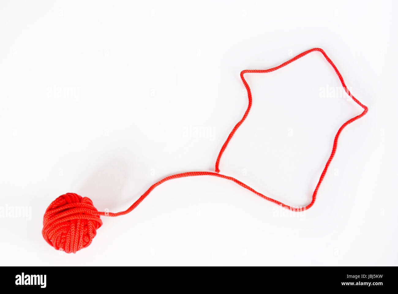 A house is done from a thread Stock Photo - Alamy