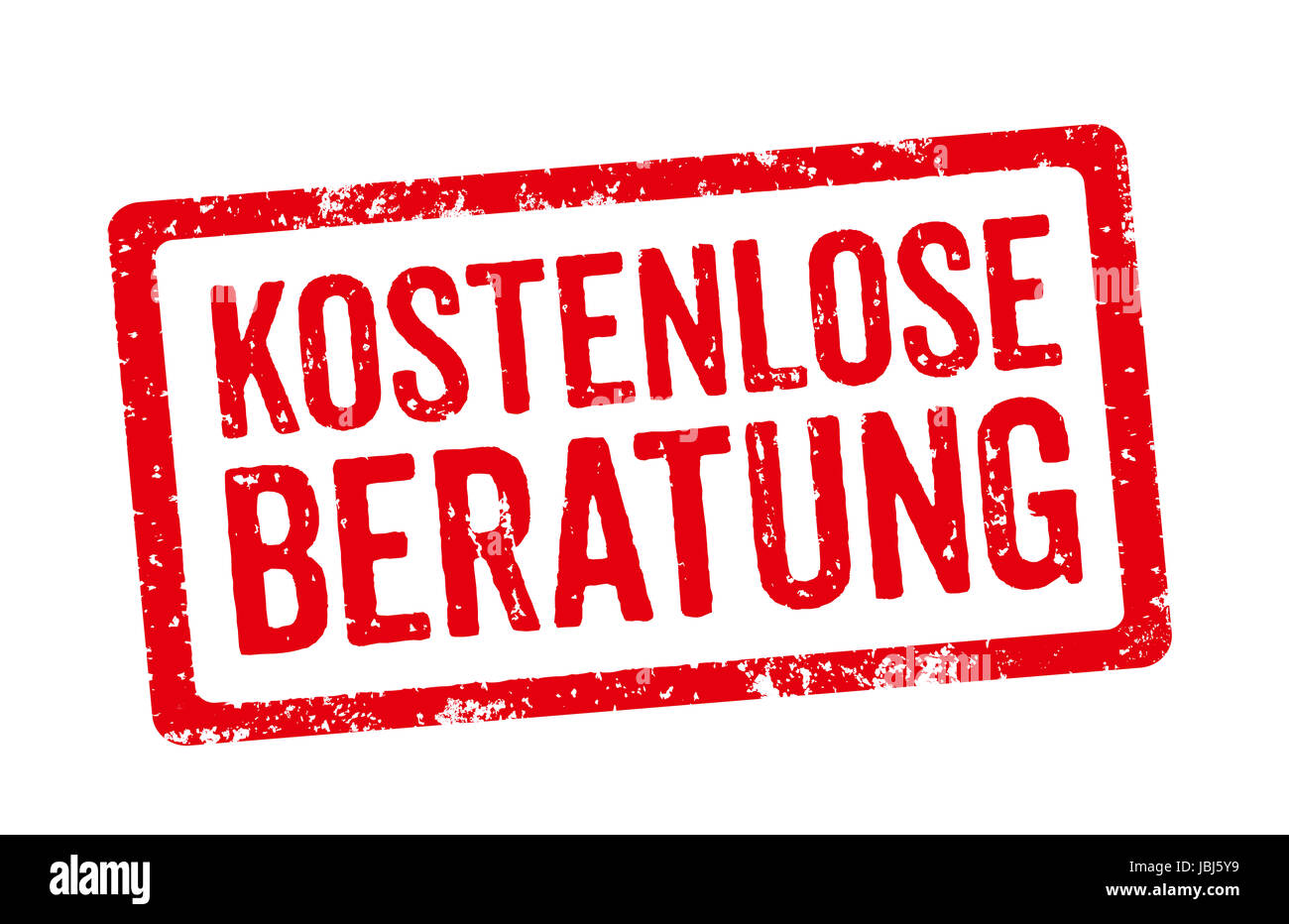 Roter Stempel - Kostenlose Beratung Stock Photo