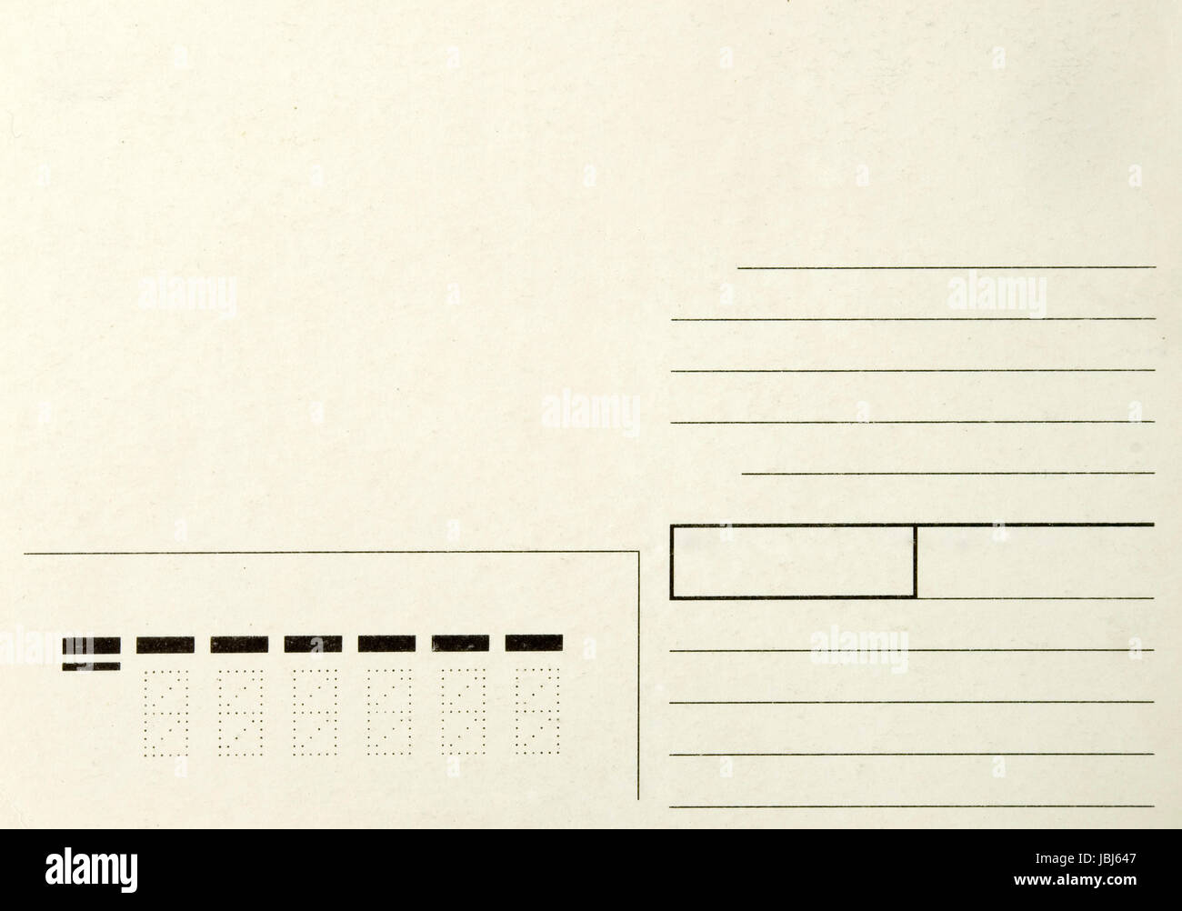Blank vintage postcard ready for text Stock Photo - Alamy
