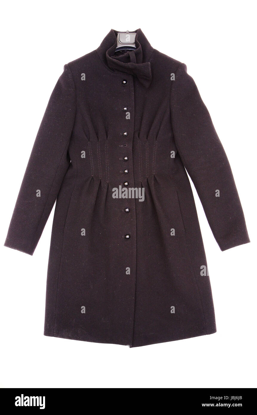 sheepskin coat on a white background Stock Photo - Alamy
