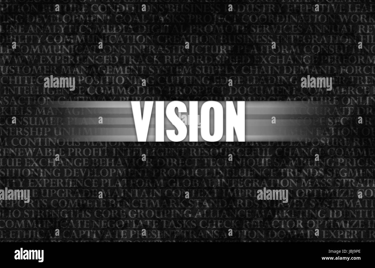 Vision in Business as Motivation in Stone Wall Stock Photo - Alamy