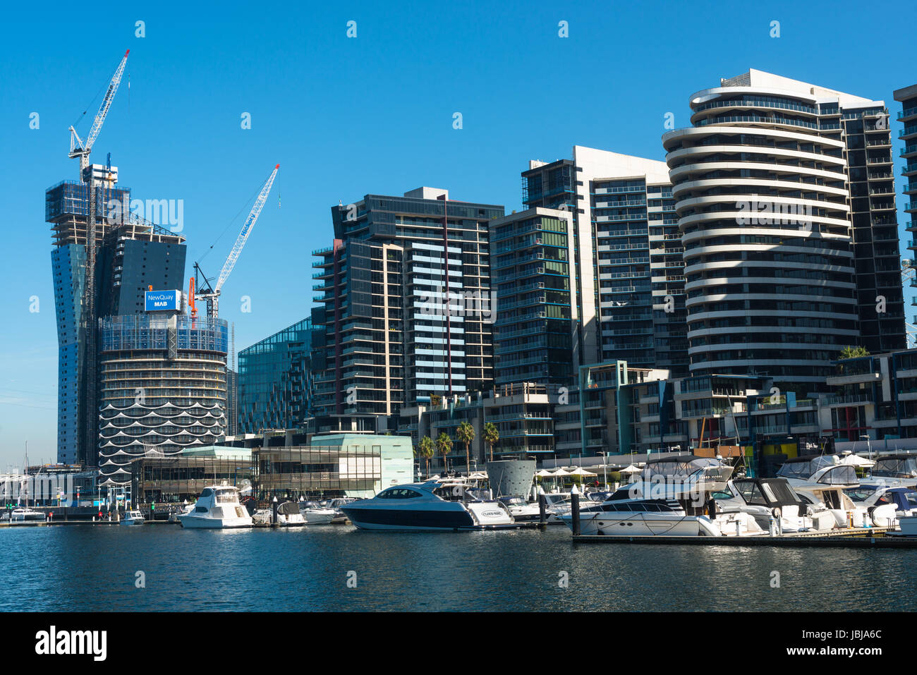 Waterfront City in Melbourne Docklands. Victoria, Australia Stock Photo ...