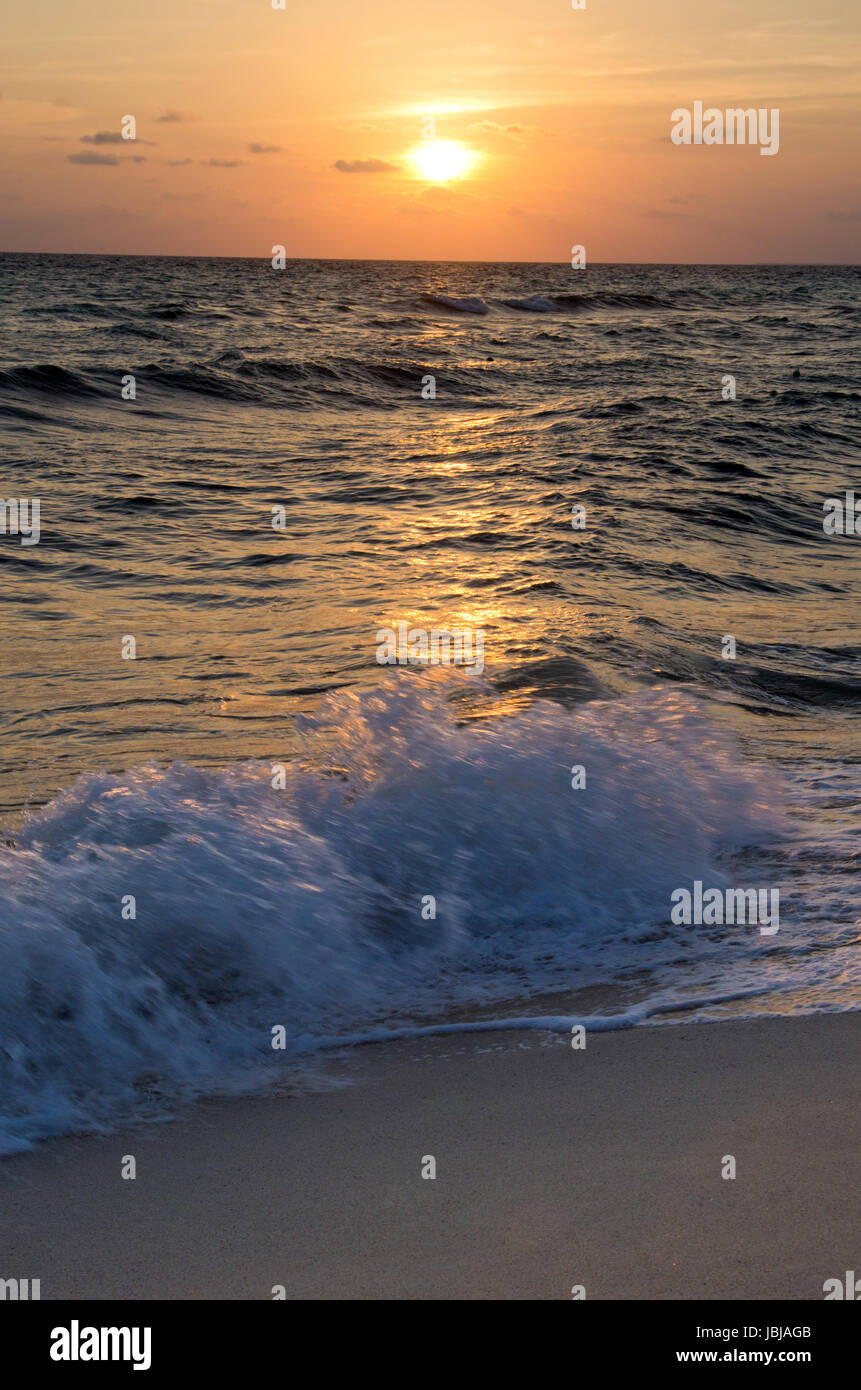 Beautiful sunset above the sea Stock Photo - Alamy