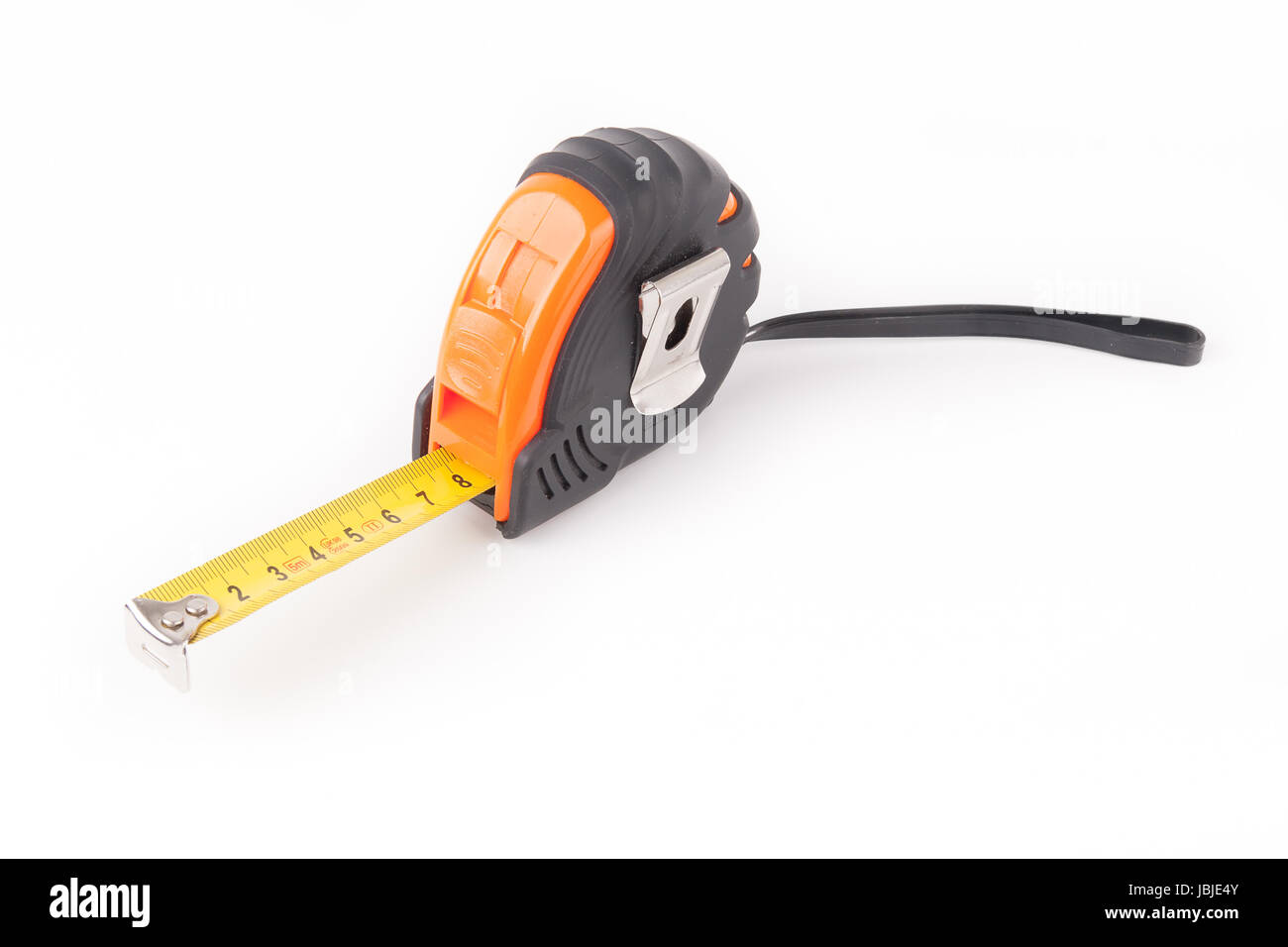 Tape measure isolated on white background Stock Photo - Alamy