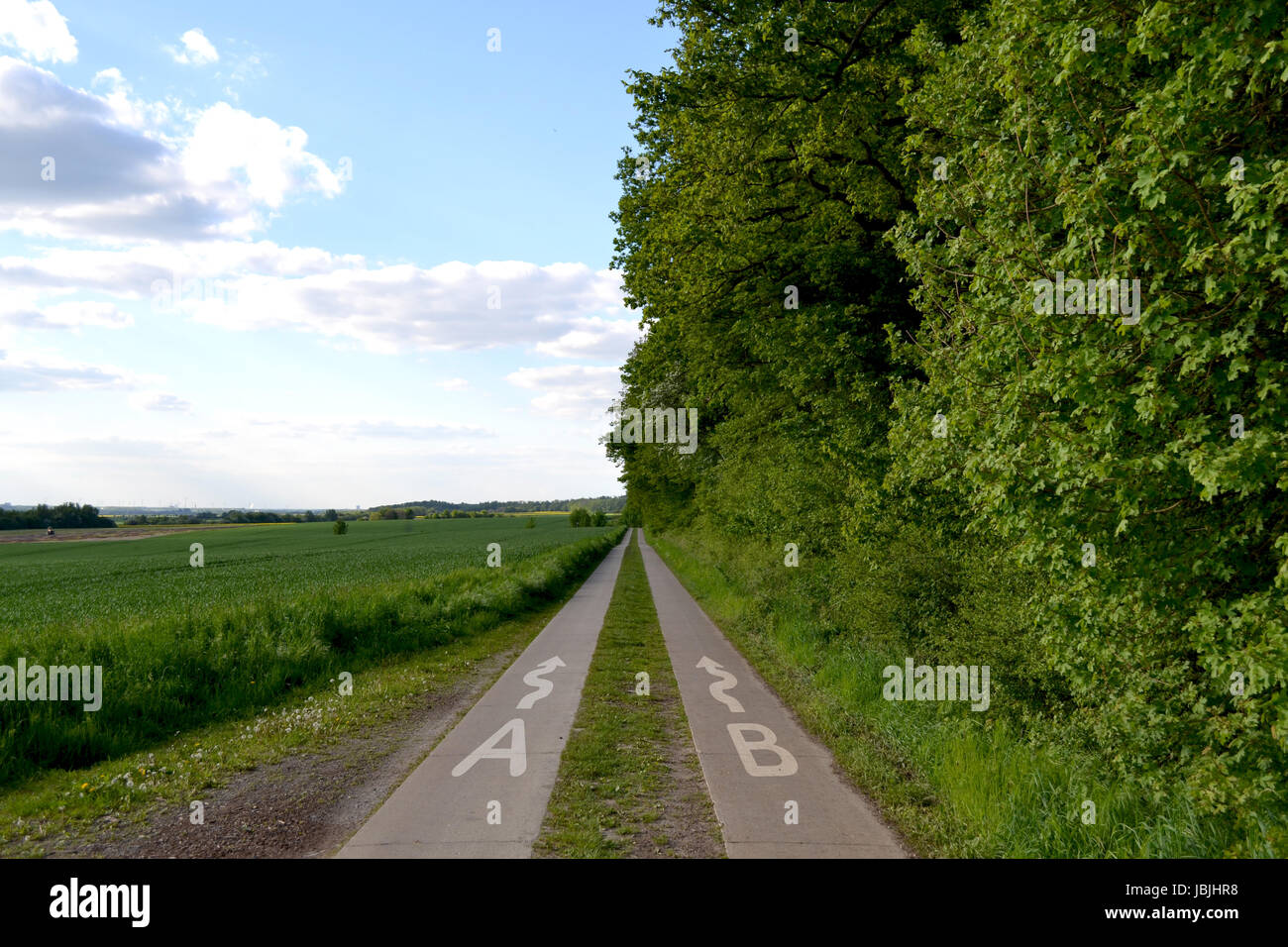 choice between a and b Stock Photo Alamy