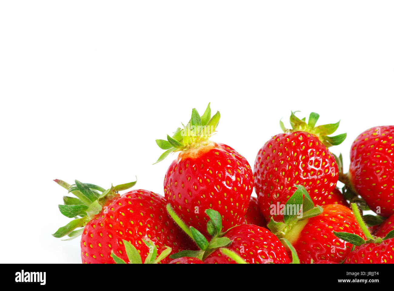 The fresh strawberry isolated on white background Stock Photo - Alamy