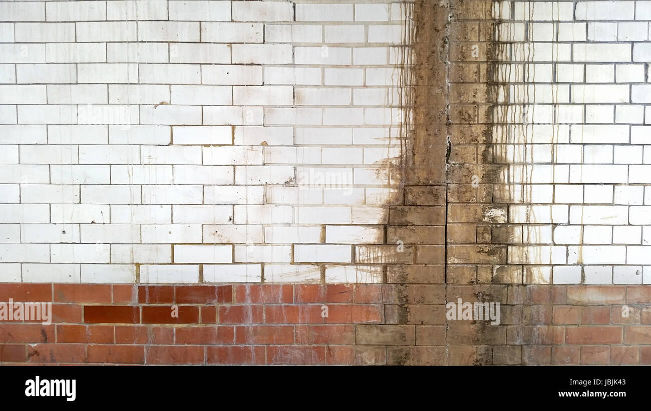 Grungy Vintage Brick Wall Stock Photo