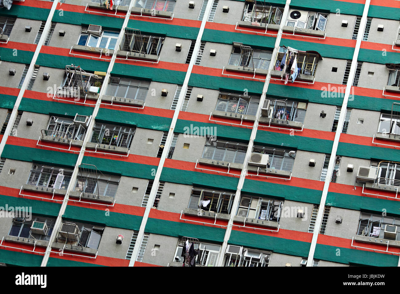 Public housing in Hong Kong Stock Photo